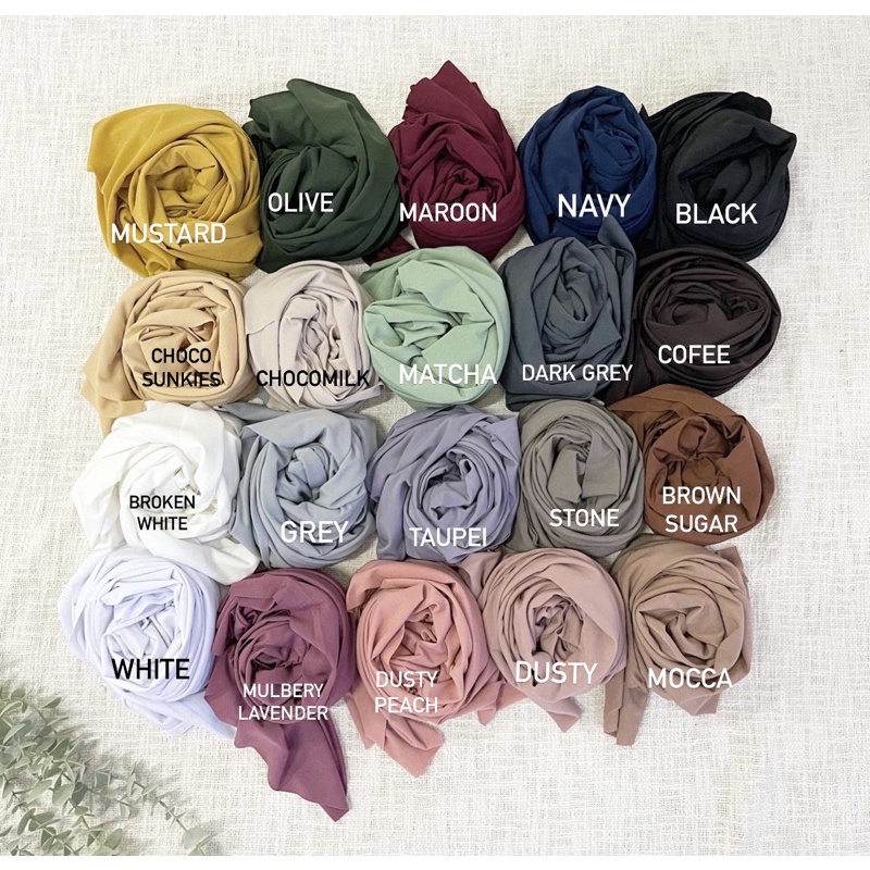 Koyu Hijab Pasmina Instant Iner Set Praktis