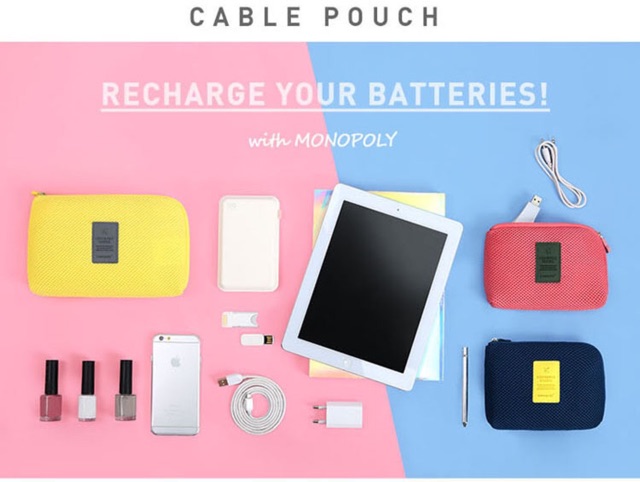 IMPORT Tas Pouch Organizer Hp Charger Power Bank