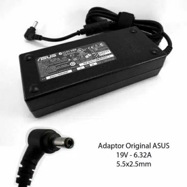 ADAPTOR CHARGER ASUS ROG GL552JX GL551JM GL552VW G551VW G55 G55VW G46VW G70 G75 G75VW 19V 6.32A ORI