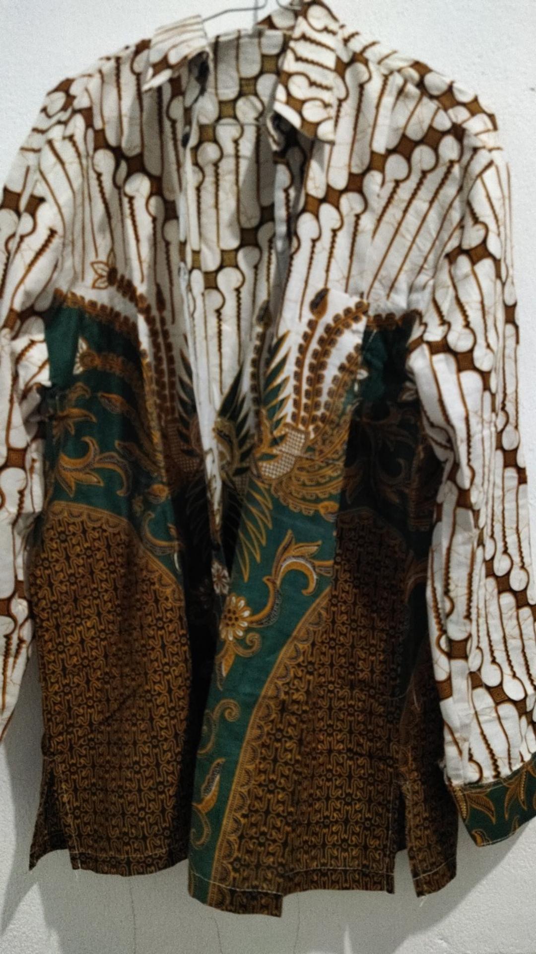 [ Termurah ] Couple Batik Mika Series Parang Hijau Pita Cassandra Nirmala Free Selendang