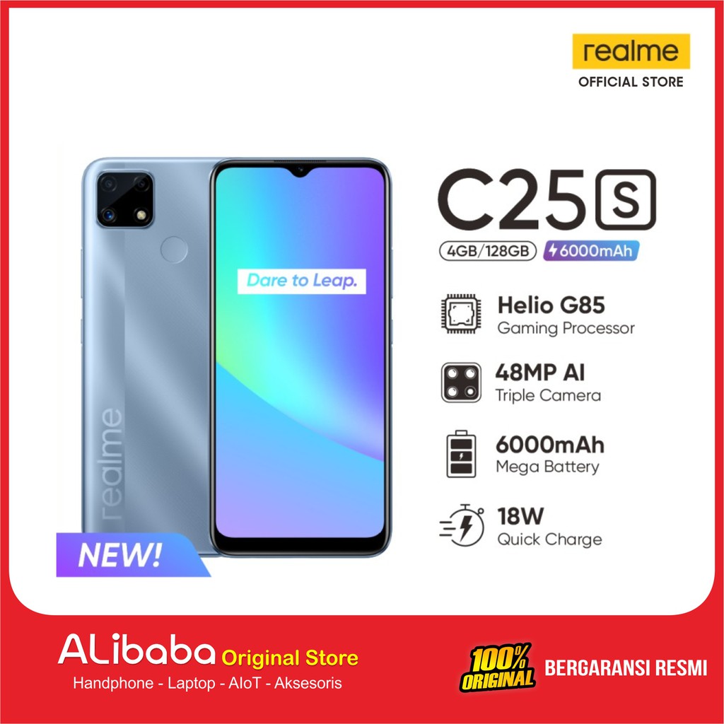 Realme C25 S 4/128GB [HelioG85, 6000mAh Mega Battery]