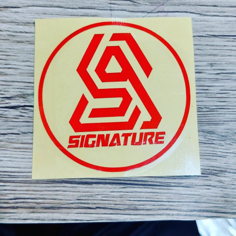 

Sticker Cutting Logo Signature isi 1v.3 pcs