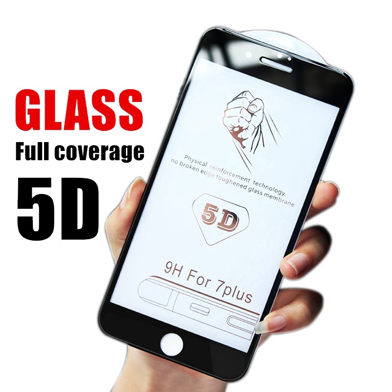 Protective Glass on the For iPhone 6/6s 7/8 Plus SE2 11 Pro XR X XS Max XR Tempered Screen Protector Curved Edge Glass Full Cover Glass