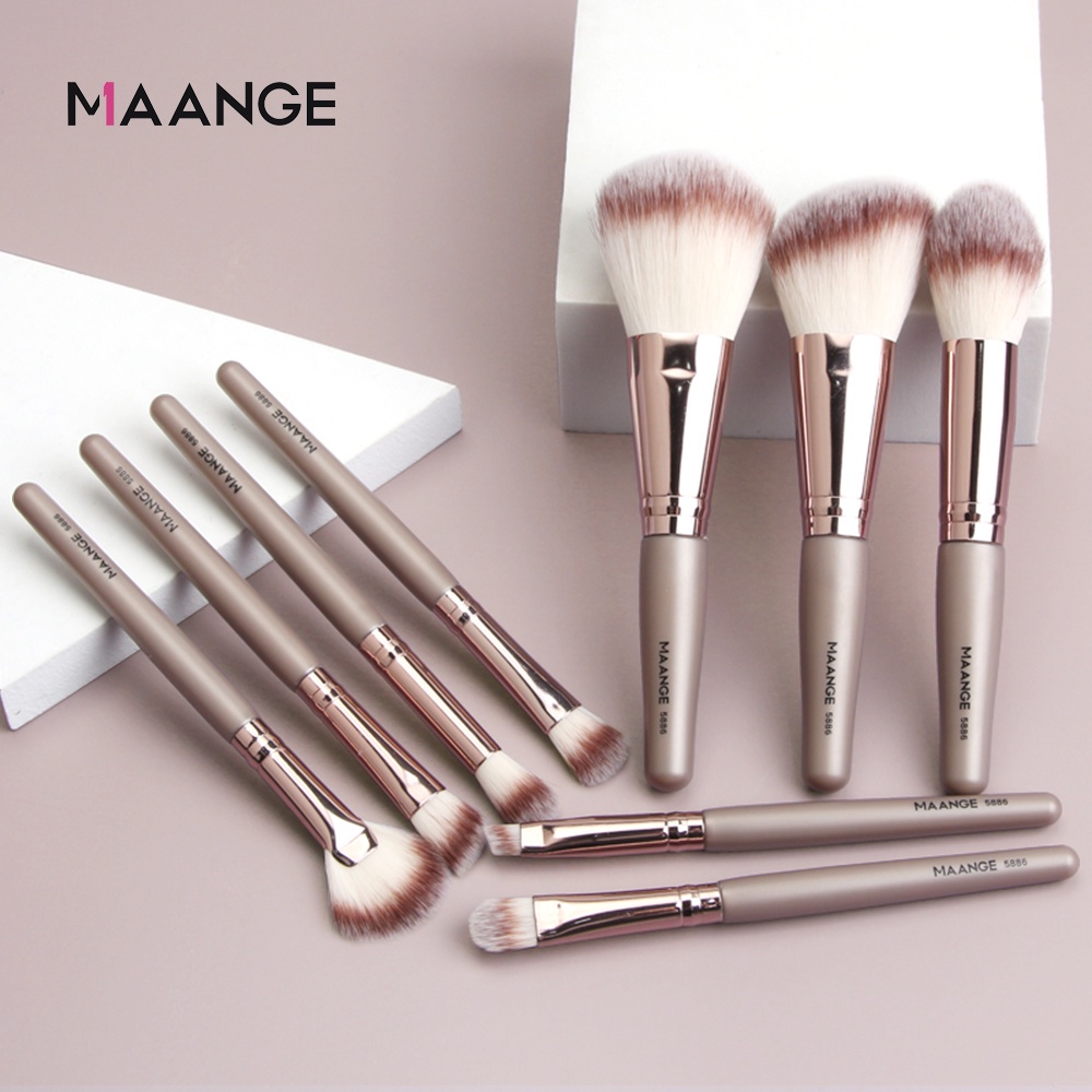 9 Pcs/Set Kuas Make up Brushes Set Dengan 5 Pcs Beauty Sponges Lembut Multifungsi Alat Kecantikan Untuk Mata Hidu 5897 Kecantikan Set