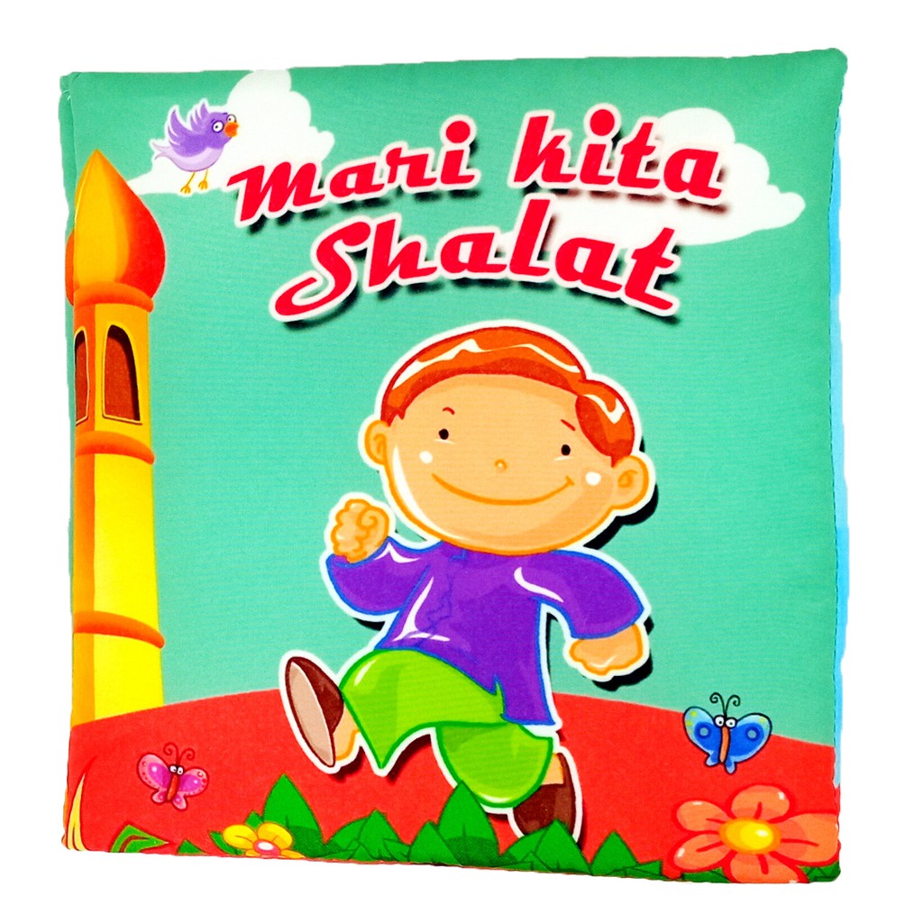 Buku Bantal Mari Kita Shalat Softbook Kain Mainan Edukasi Bayi