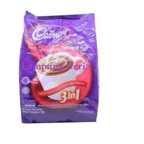 

cadbury hot chocolate drink minuman coklat pouch 450gr