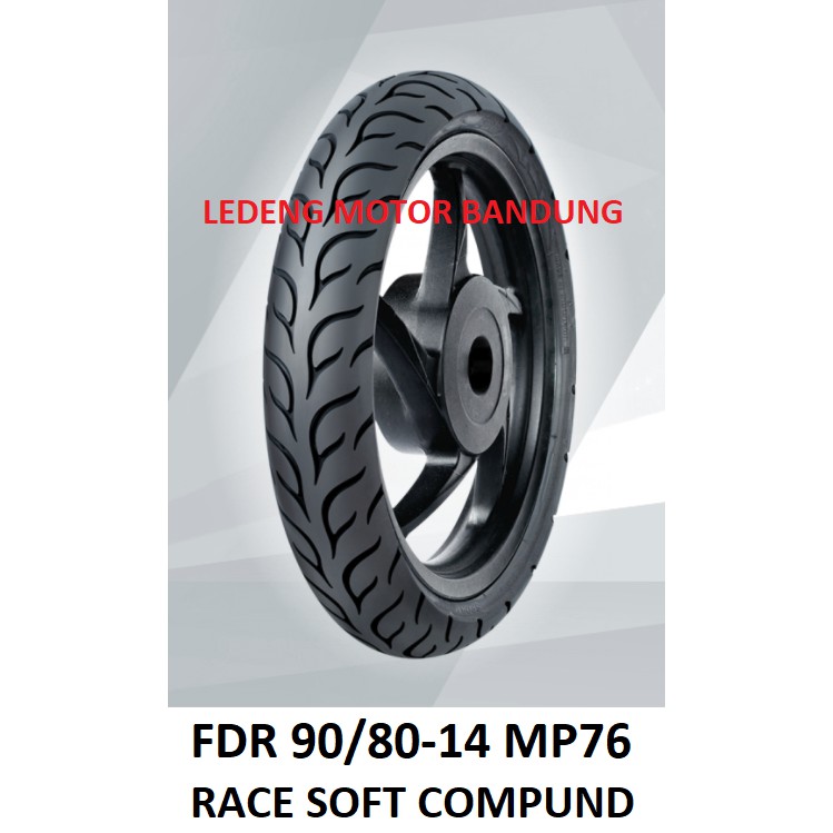 FDR 90/80-14 MP76 Soft Compound Racing Ban Luar Tubeless Matic Balap MP 76