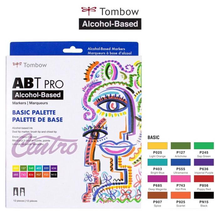 

[[COD]] Tombow ABT Pro BASIC Palette Art Markers Set 12 Dual Tip Brush Pen TERJAMIN Kode 967