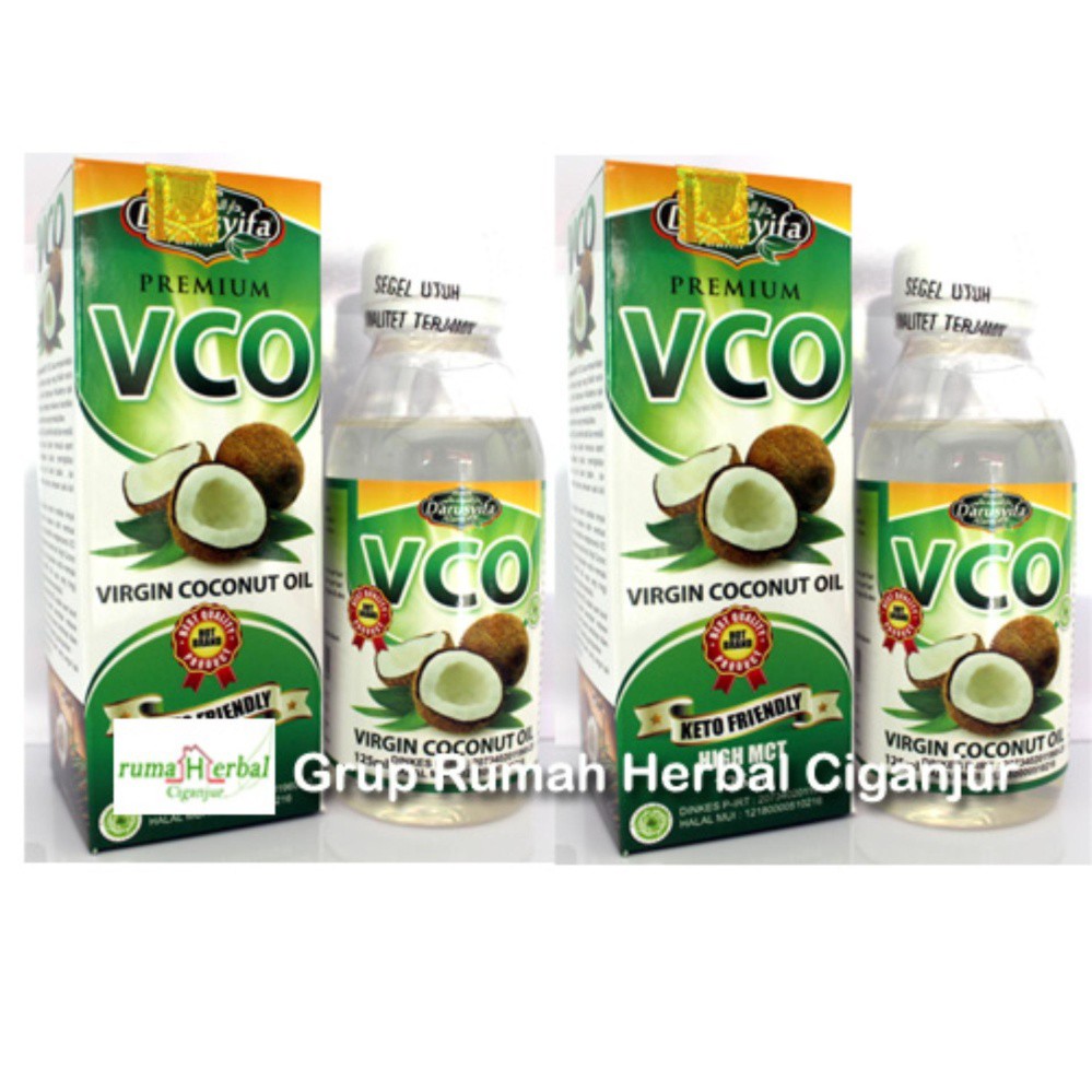 Paket 2 botol Minyak Kelapa VCO Darusyifa (1 botol isi 125 ml)