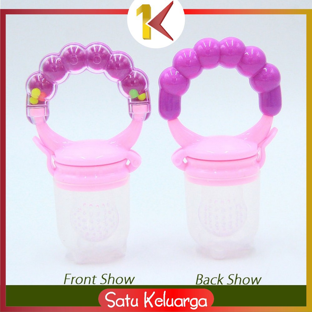 SK-C44-45 Empeng Dot Buah Anak Bayi Baby Fruit Feeder Rattle Teether Kompeng Pacifier Gigitan Bayi-Empeng Rattle S