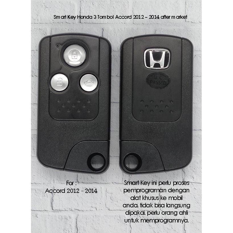 Remote Kunci SmartKey Honda Accord 2012 - 2014
