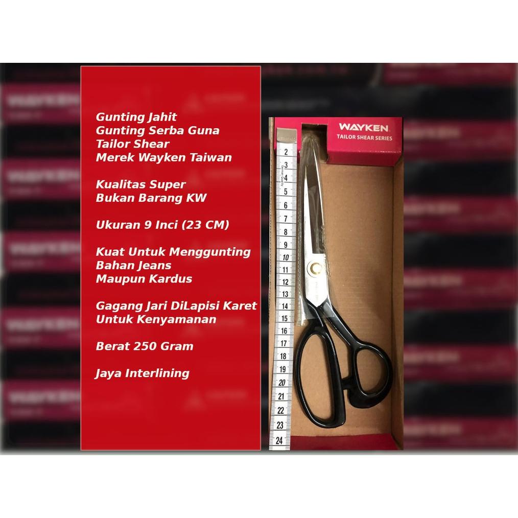 

Gunting Potong Bahan Kain Wayken Tc-W240 9 Inchi
