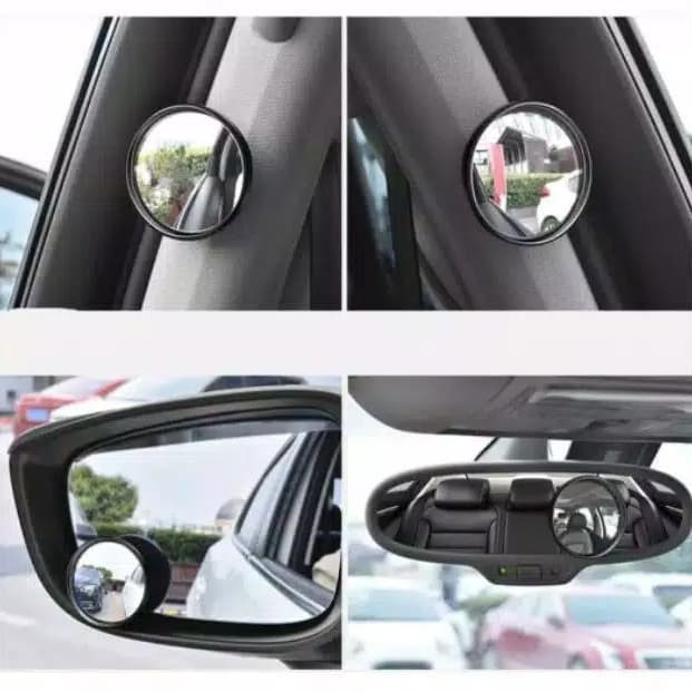 Kaca Cermin Spion Motor Tambahan Blind Spot Mirror Slim Murah