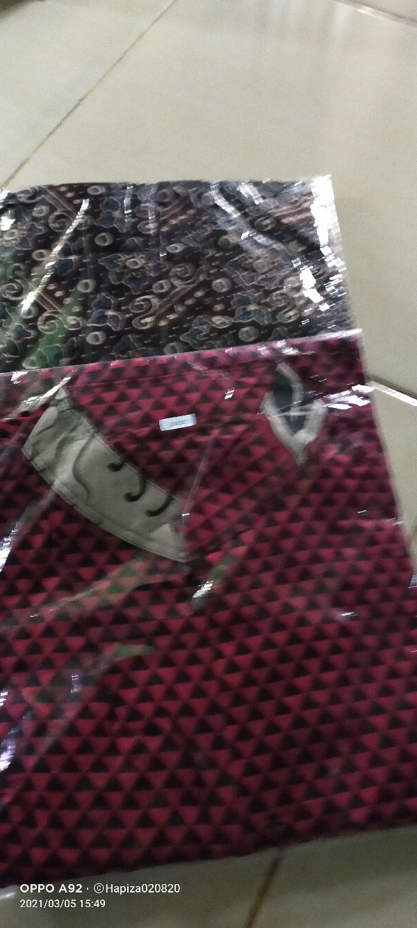 New Feshion Batik Couple Gamis Kemeja Realpic