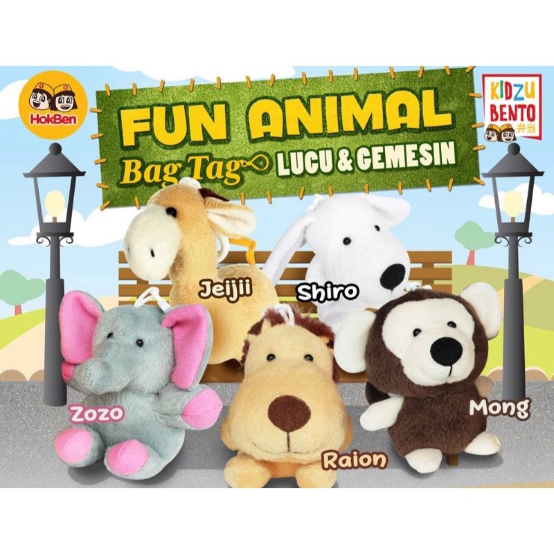 SALE BAG TAG FUN ANIMAL LUCU HOKBEN