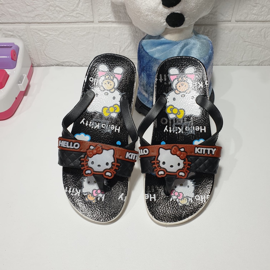 Sandal Jepit Anak Permpuan Karakter hello kittty lucu import Karet yjd 999 1k