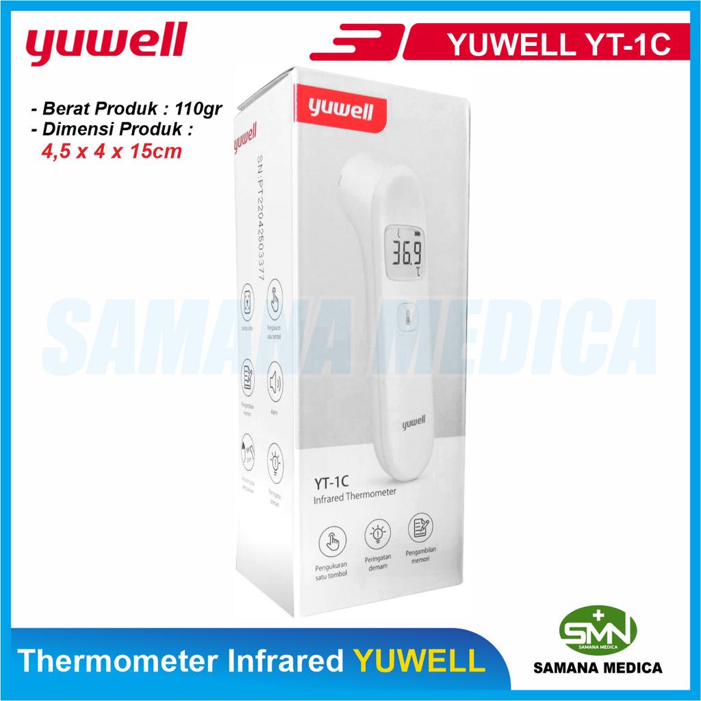 Thermometer Thermogun Infrared YUWELL YHW-5 / YUWELL YT-1C Sensor termometer - 3in1