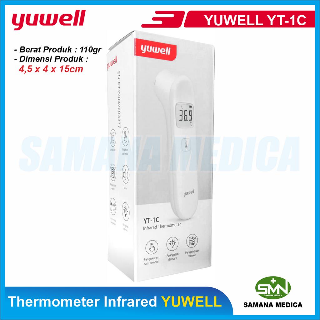 Thermometer Thermogun Infrared YUWELL YHW-5 / YUWELL YT-1C Sensor termometer - 3in1