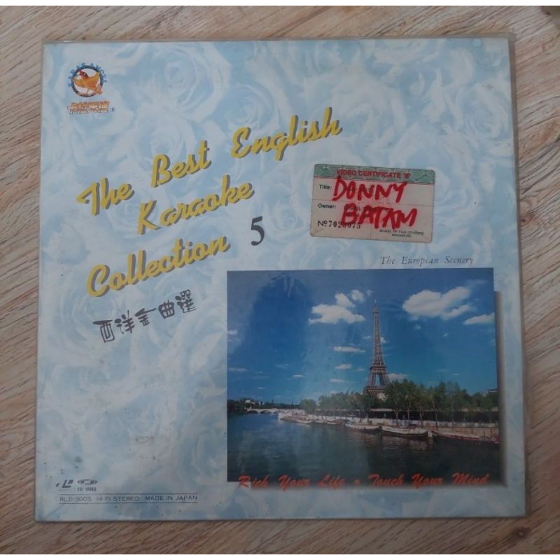 Kaset Laser disc lagu The Best English