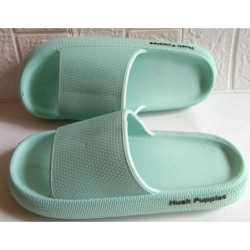 Sandal Hush Puppies Pria/Wanita Slip On Sendal Rumah Hotel Sendal Kamar Mandi Empuk Anti Slip Korea Style