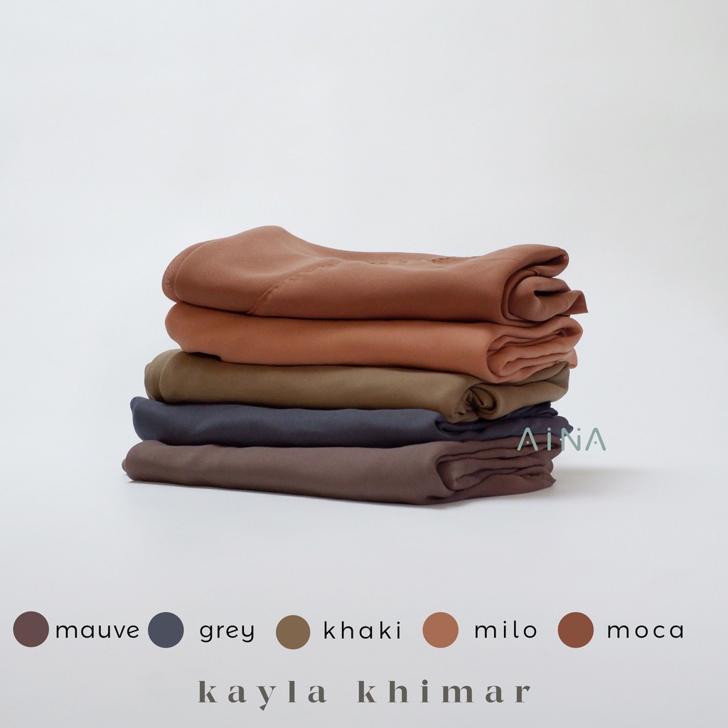 KHIMAR KAYLA 2 LAYER / HIJAB KERUDUNG JILBAB INSTANT INSTAN