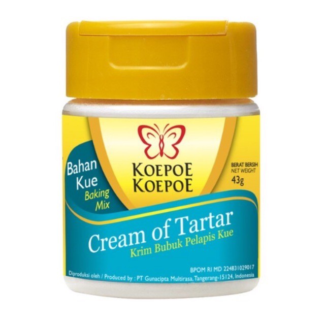 

Cream of Tartar - Krim bubuk pelapis kue 43gr