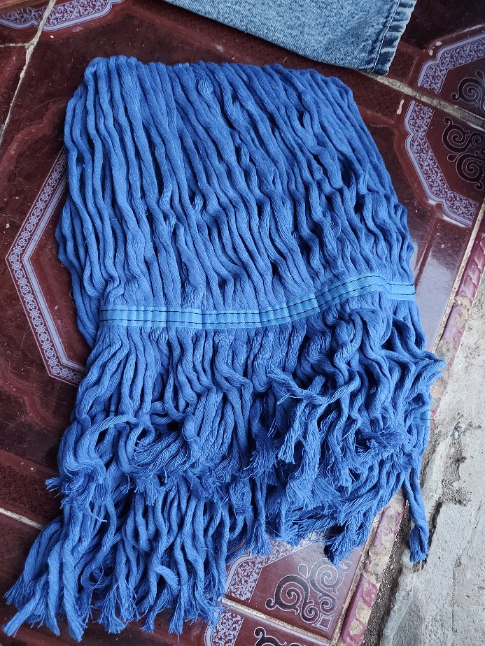 Kain Pel Kain Mop Alat Pel Lantai Refill Mop Biru