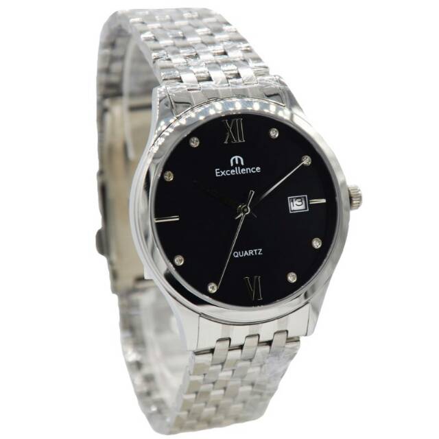 Excellence Jam Tangan Formal Pria & Wanita Original Anti Air Quartz Analog