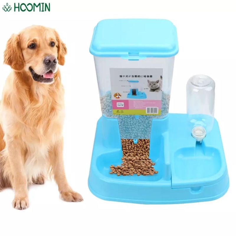 Tempat Makan Anjing Kucing Automatic Pet Food Dispenser PET0640 - Blue--MierrPet Home