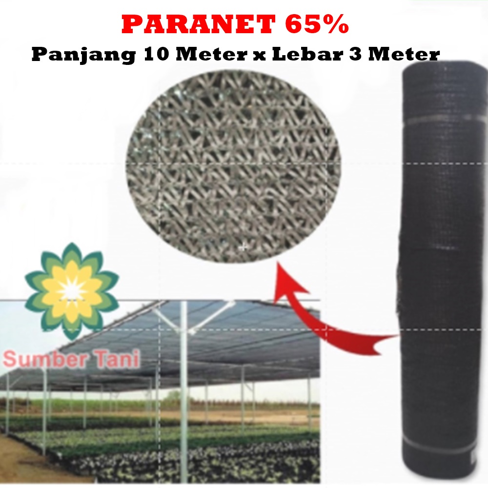 Jaring Paranet 65% Rajut V Paranet Panjang 10 Meter x Lebar 3 Meter