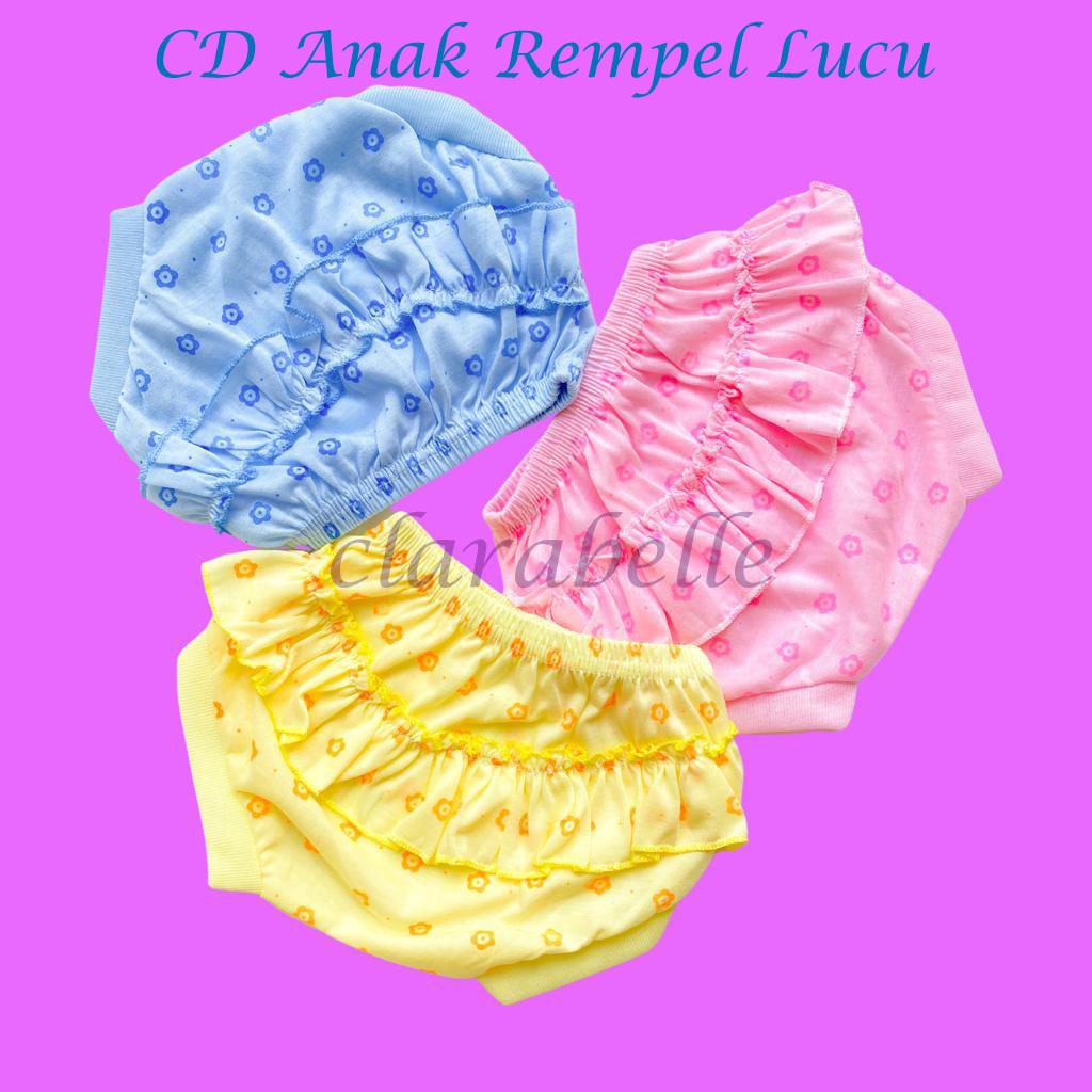 Celana Dalam Anak Perempuan Rempel Motif Bunga / CD Anak Cewek lucu