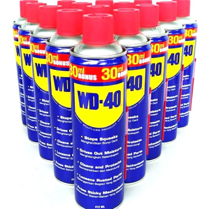 Asli WD-40 isi 412ml - Cairan Anti Karat Multi Fungsi Made in USA Diskon