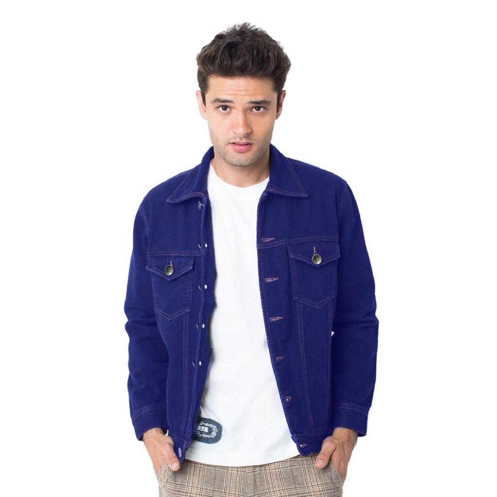 People's Denim Men Indigo Jacket Slim Fit - Navy