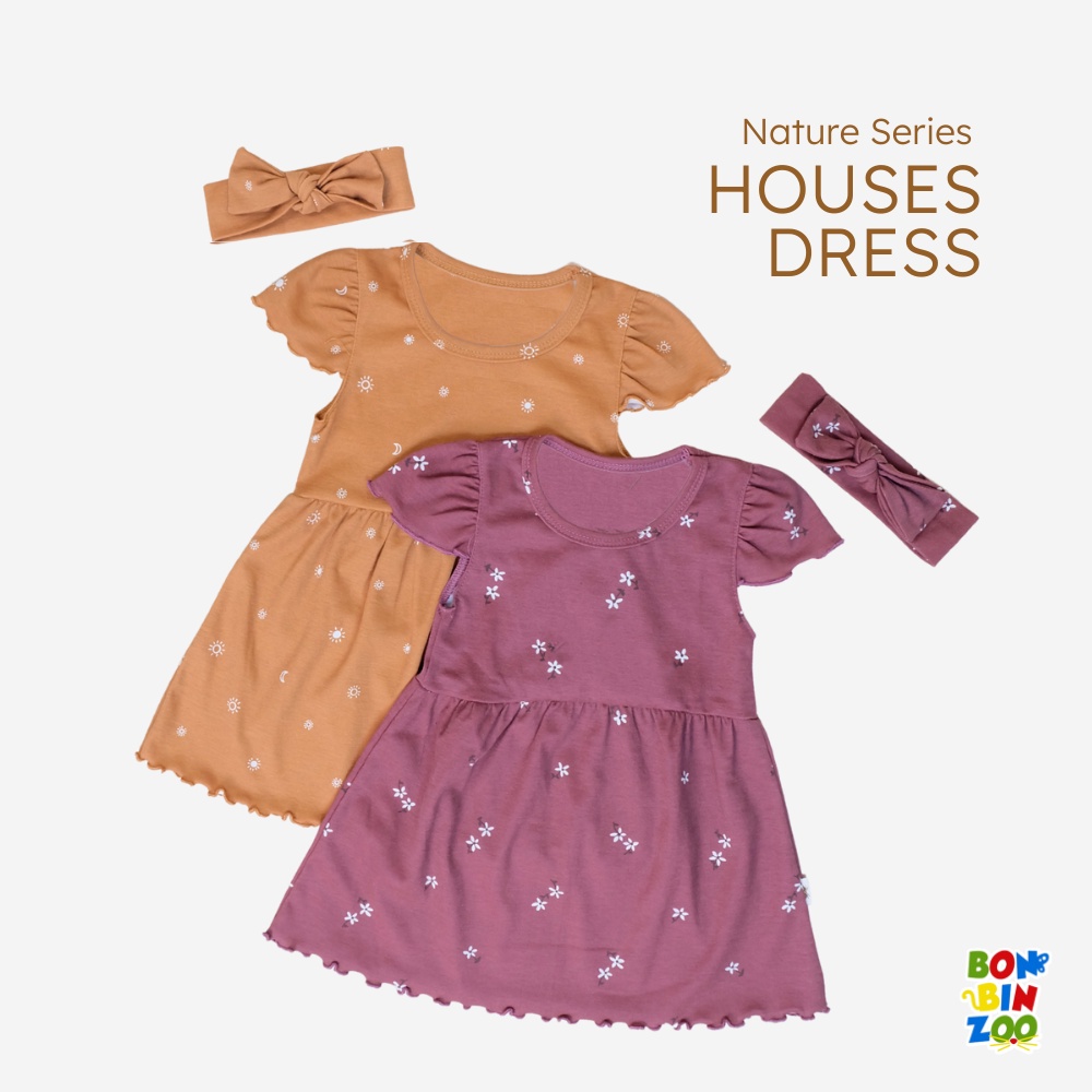 Dress House Anak Bonbinzoo Nature Series 1-6 Tahun Bayi Arevyonlineshop SML