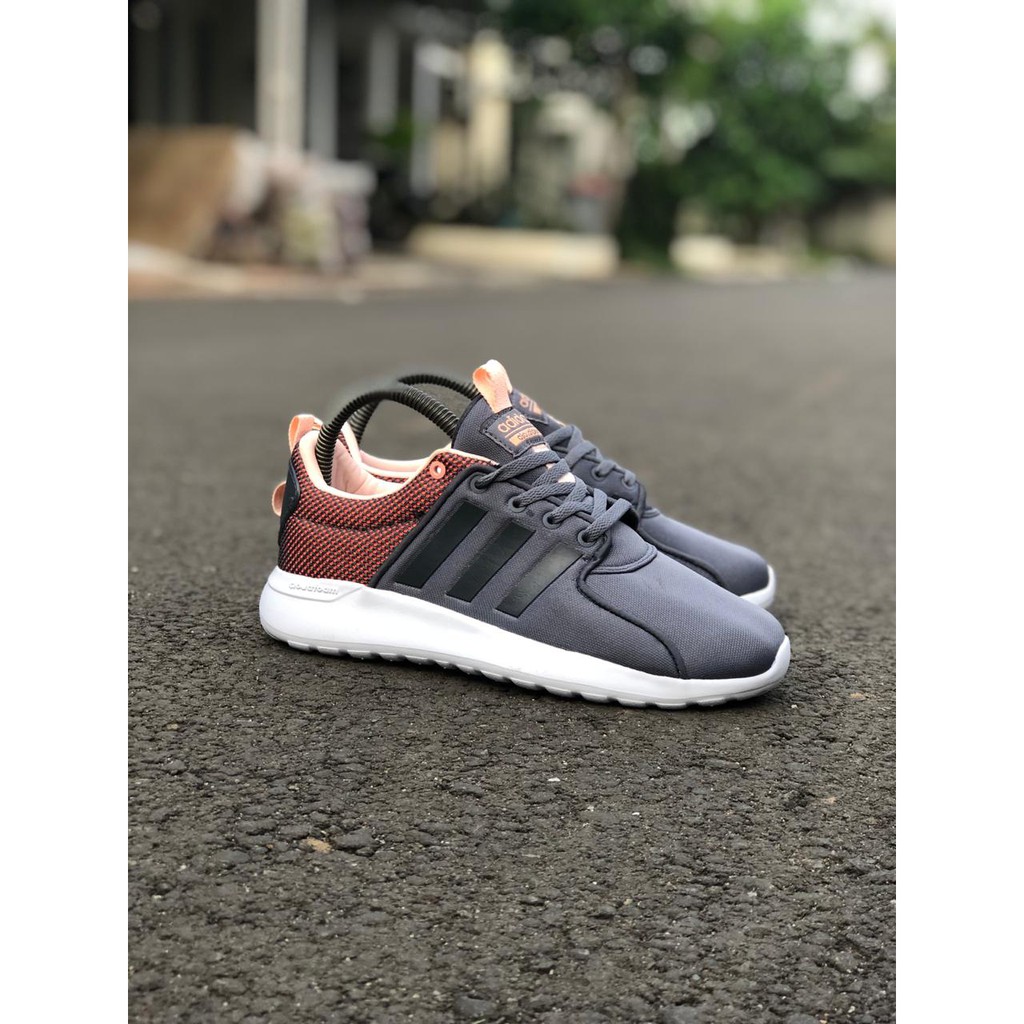 Sepatu Running Adidas Cloudfoam Lite Grey Racer Original