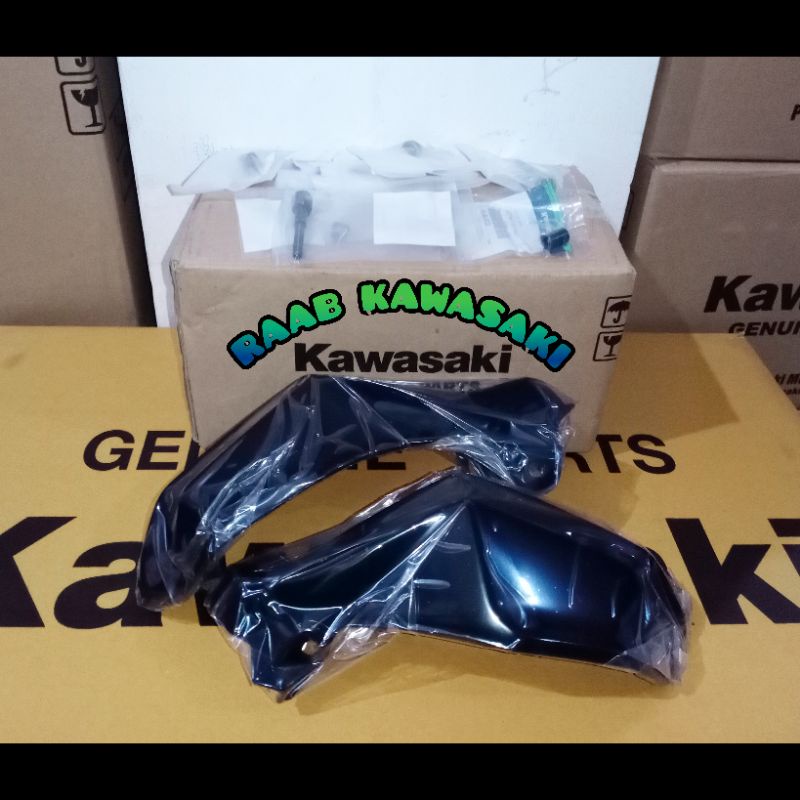 hand guard handguard stang stir hitam set Assy klx 230 original kawasaki