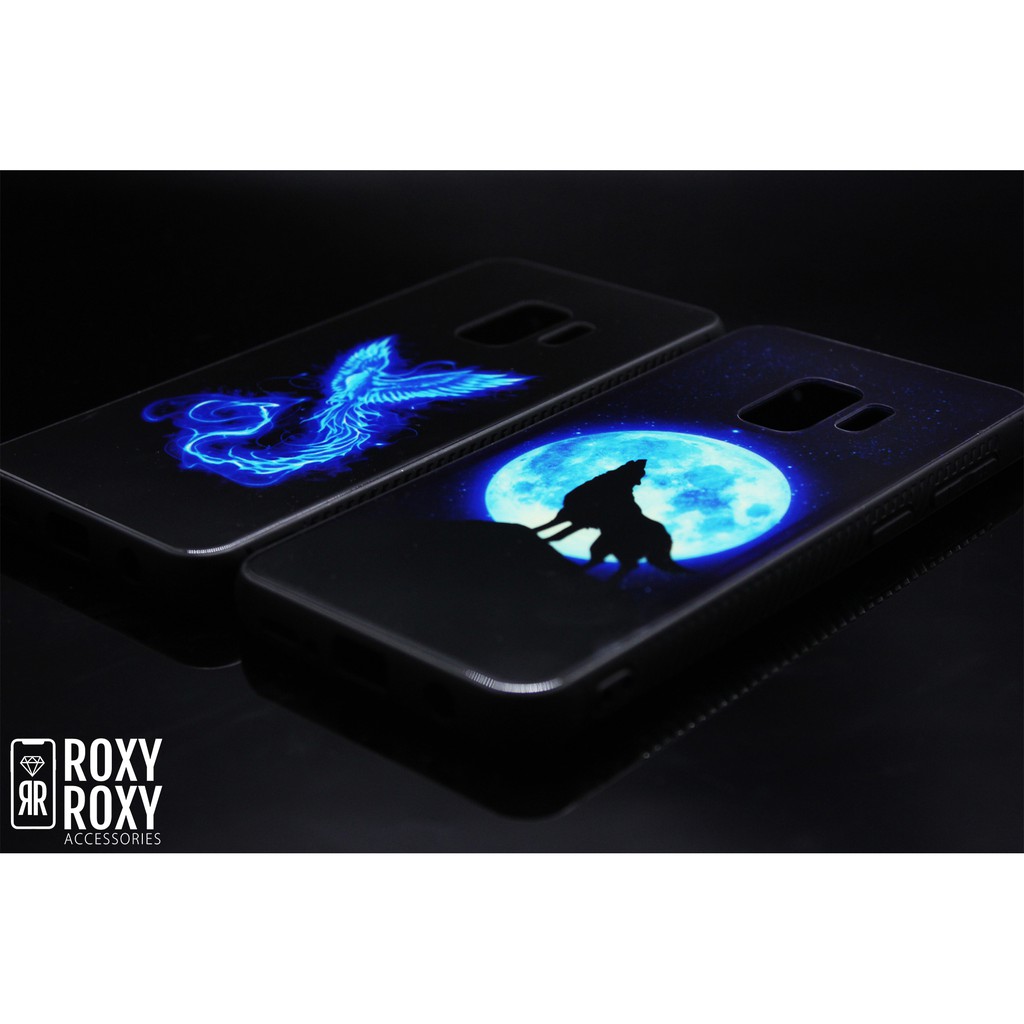 Glass Case Glow In the Dark Iphone 6G 7G Plus XR XS XS Max