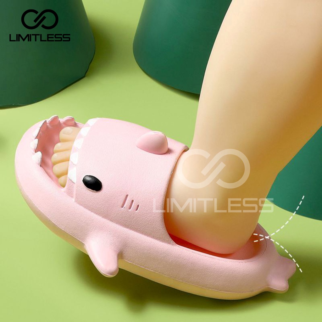 Sandal Hiu Anak Slip On Sendal Anak Baby Shark Karakter Lucu Sandal Selop Anak Cowok Cewek Hingga Dewasa Unisex