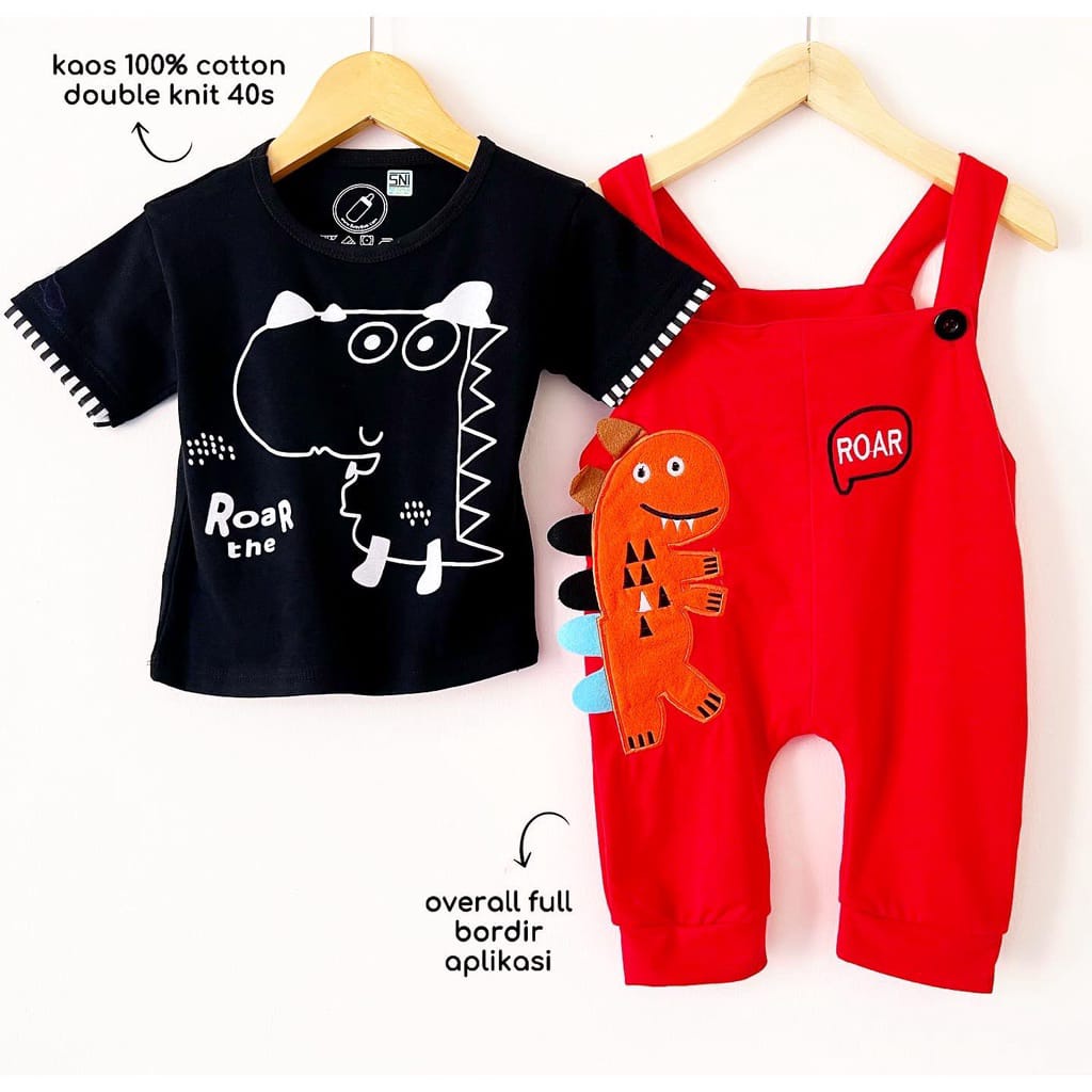 BARU! LIK005 - 2in1 Overall fashion Lion Singa bayi cowok laki-laki baju kodok Pergi Jalan Casual