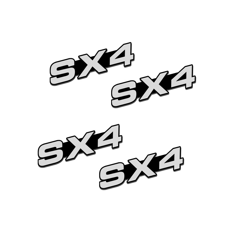 4 Pcs Sticker Dekorasi Mobil Suzuki cross 2020 2019 2018 2016 2015 2013 2011 2008 Bahan Aluminum 3D