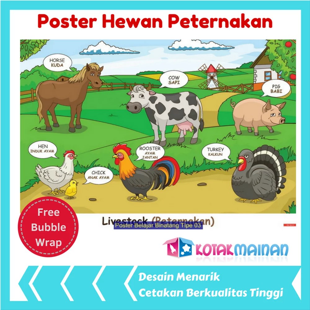 30 Ide Gambar  Poster  Tema Hewan  Siirisei Densticker