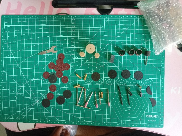 [paket] Mollar Mg005 Bor Gerinda Tuner Set & Mata Mini Grinder 50 Pcs