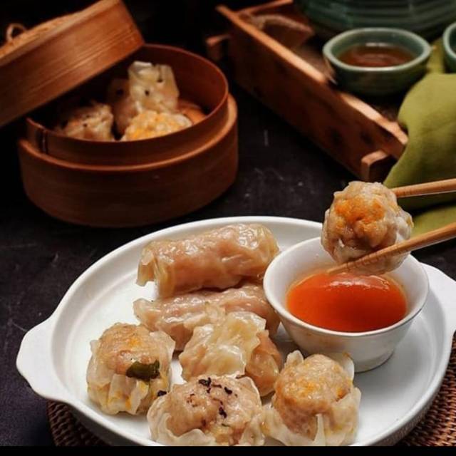 

Dimsum Mix, kepiting, jamur, ayam, smoked beef 10pc