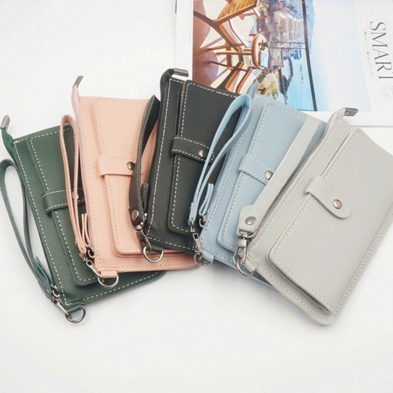 DOMPET PANJANG TALI WANITA / SIMPLE / IMPORT / MURAH