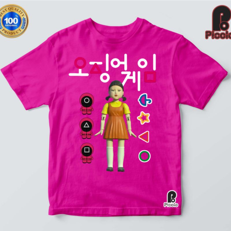 BAJU KAOS ANAK SQUID GAME BAHAN PREMIUM