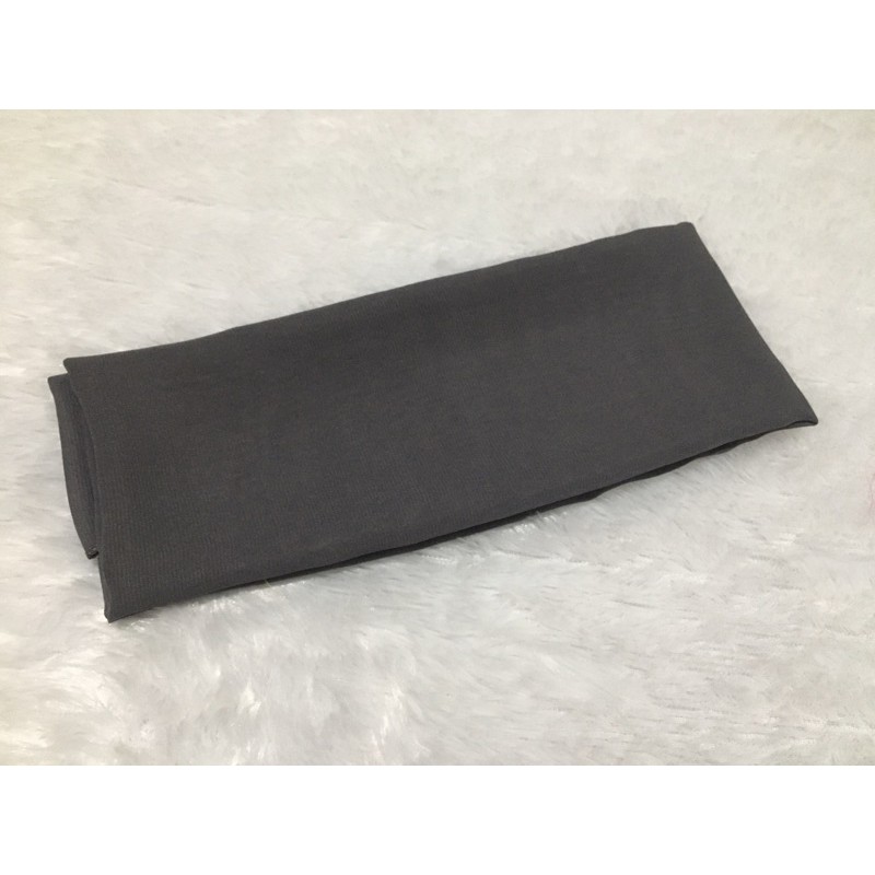 Selendang Sifon Halus / Selendang Chiffon Bali / Senteng Bali (2,4 meter)-Charcoal