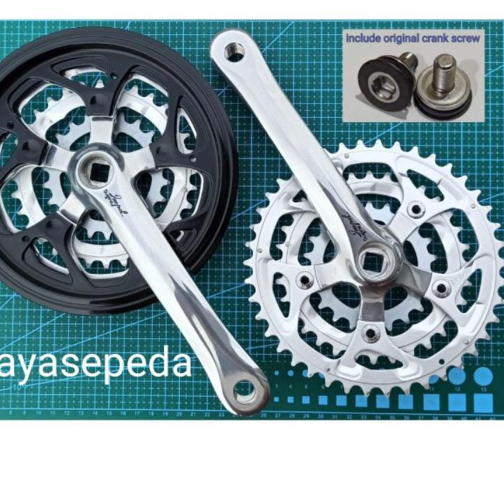 Bayar Di Tempat➮ crank sepeda crank sugino impel full alloy 22T 32T 42T made in Japan 49 ➮