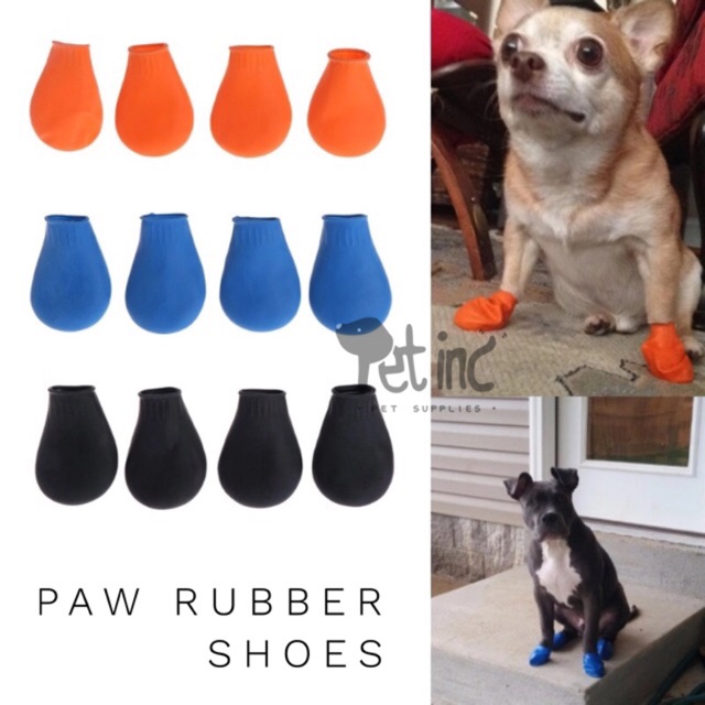 Paw rubber shoes atau sepatu anjing karet