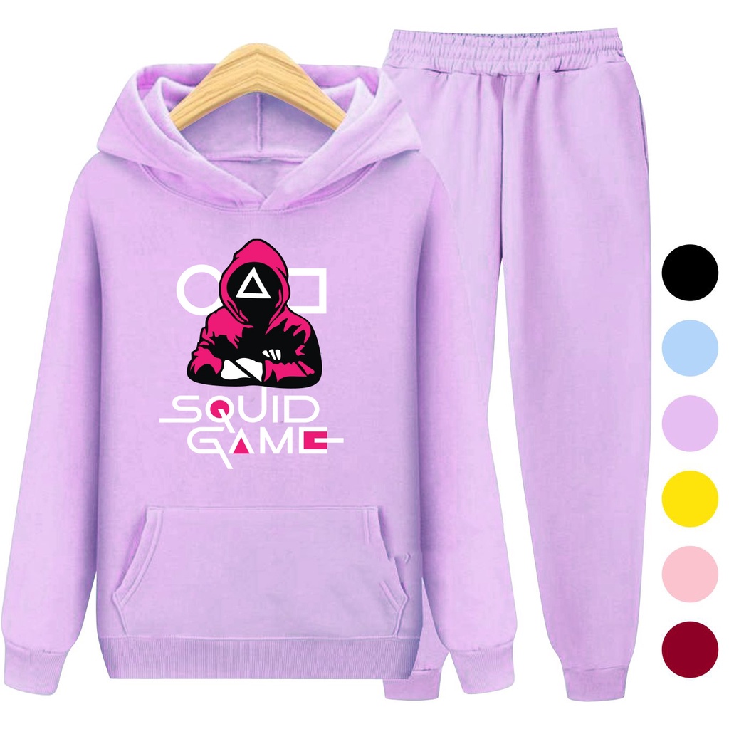 Setelan Sweater Anak + Celana Motif GAME / Set Sweater Hoodie Anak Laki - Laki Perempuan Usia 3-15 Tahun