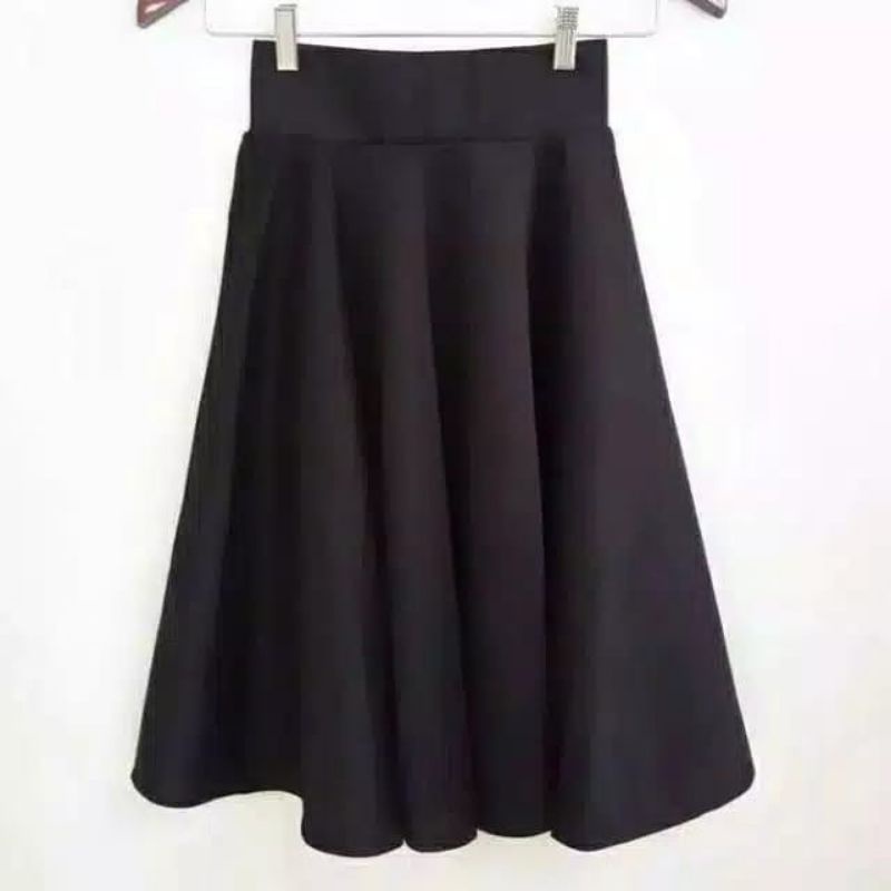 ROK LEBAR / ROK PENDEK MAYUNG SCUBA / ROK MIDI FLARE SKIRT / ROK MINI